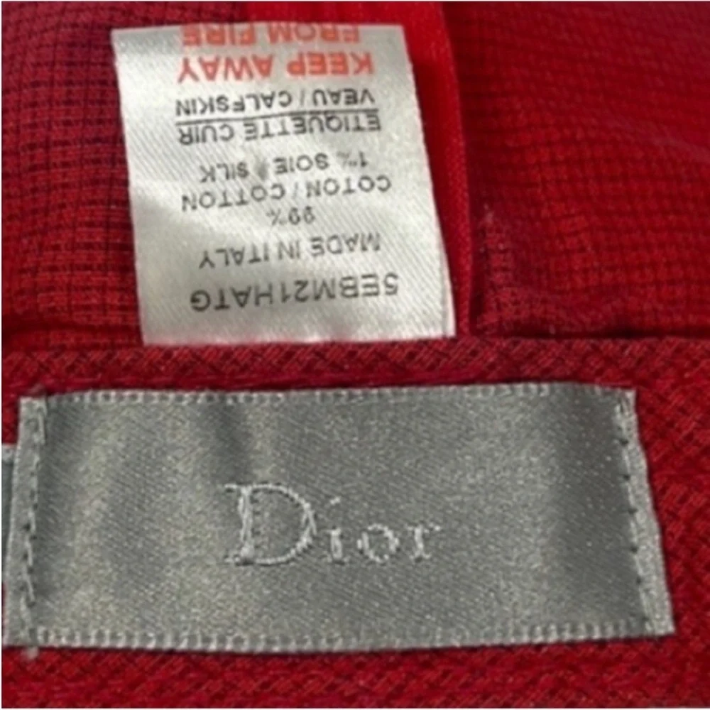 Authentic Christian Dior luxury designer toddler boy signature baseball hat cap